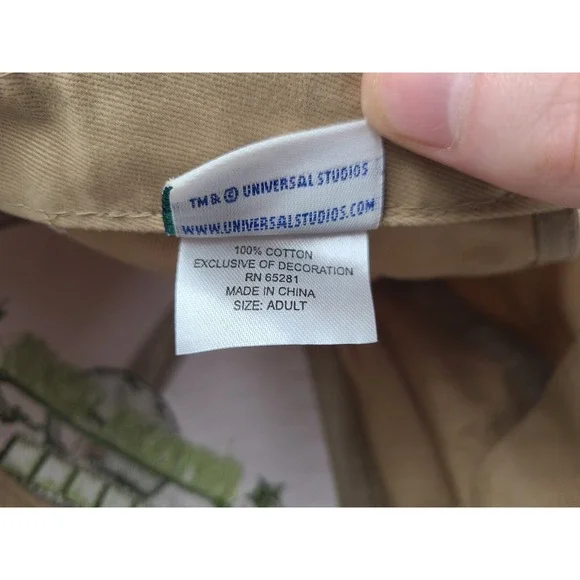 Vintage Universal Studios Strapback Adjustable (Fits Small) Hat Cap Beige Brown - Picture 13 of 13